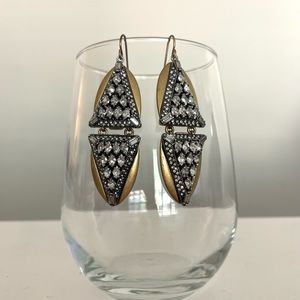 J.Crew antique gold & silver earrings